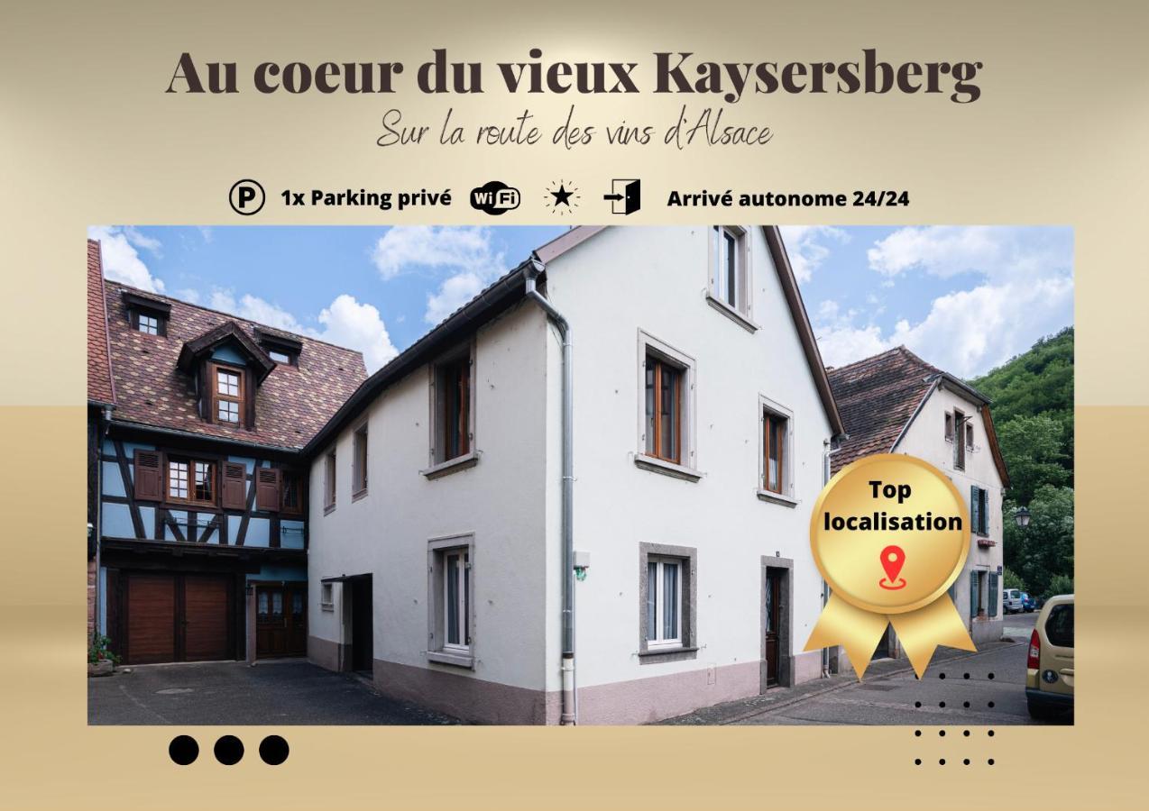 Gite Au Coeur Du Vieux Kaysersberg - Parking Prive & Wifi Exteriér fotografie